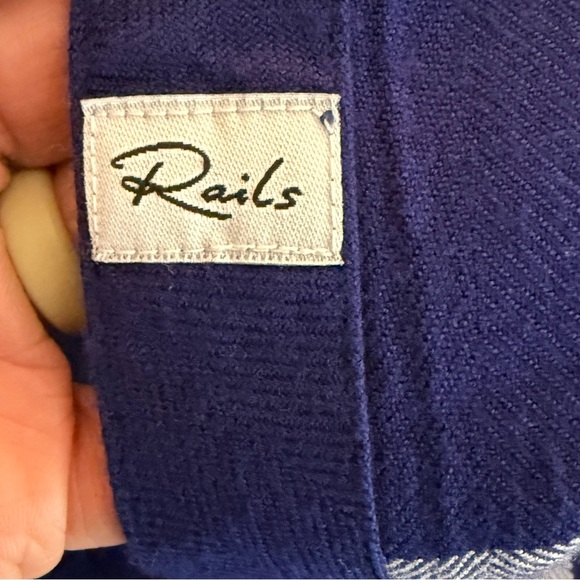 Rails Blue and Purple Plaid Button-Down Shirt - Picture 8 of 10